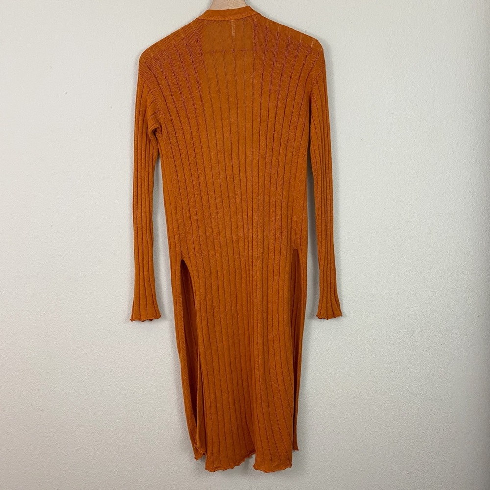 {free people} ribby rib linen blend cardigan - Picture 9 of 12